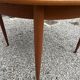 Table ronde en teck extensible design scandinave