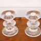 Bougeoirs vintage scandinave en verre