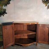 Curved sideboard from the late 19th century in walnut