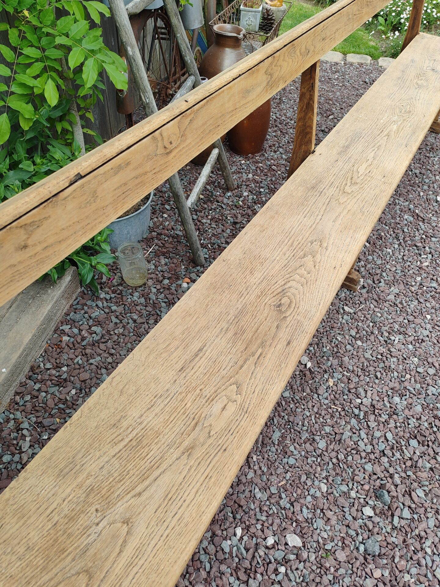 Oak church bench