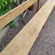 Oak church bench