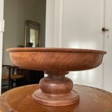 Compotier in solid turned wood 1970