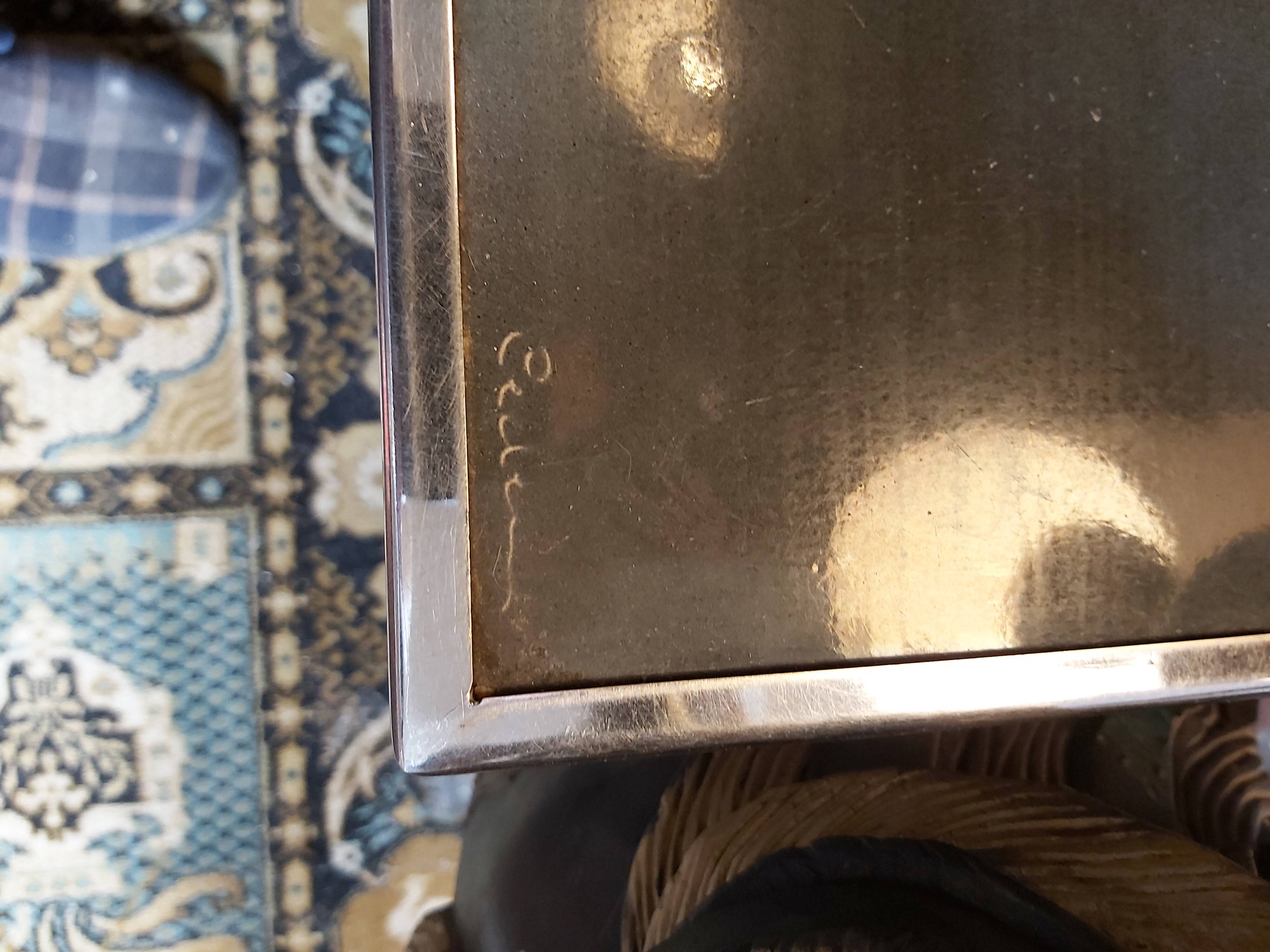 Signed vintage coffee table