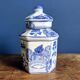 18cm Chinese White and Blue 6-Sided Covered Pot