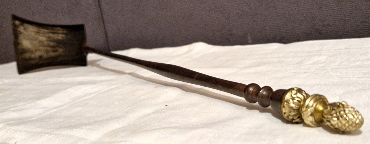 Bronze Gilt and Iron Fireplace Tool Set from the 19th Century