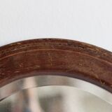 Old mirror beveled oval