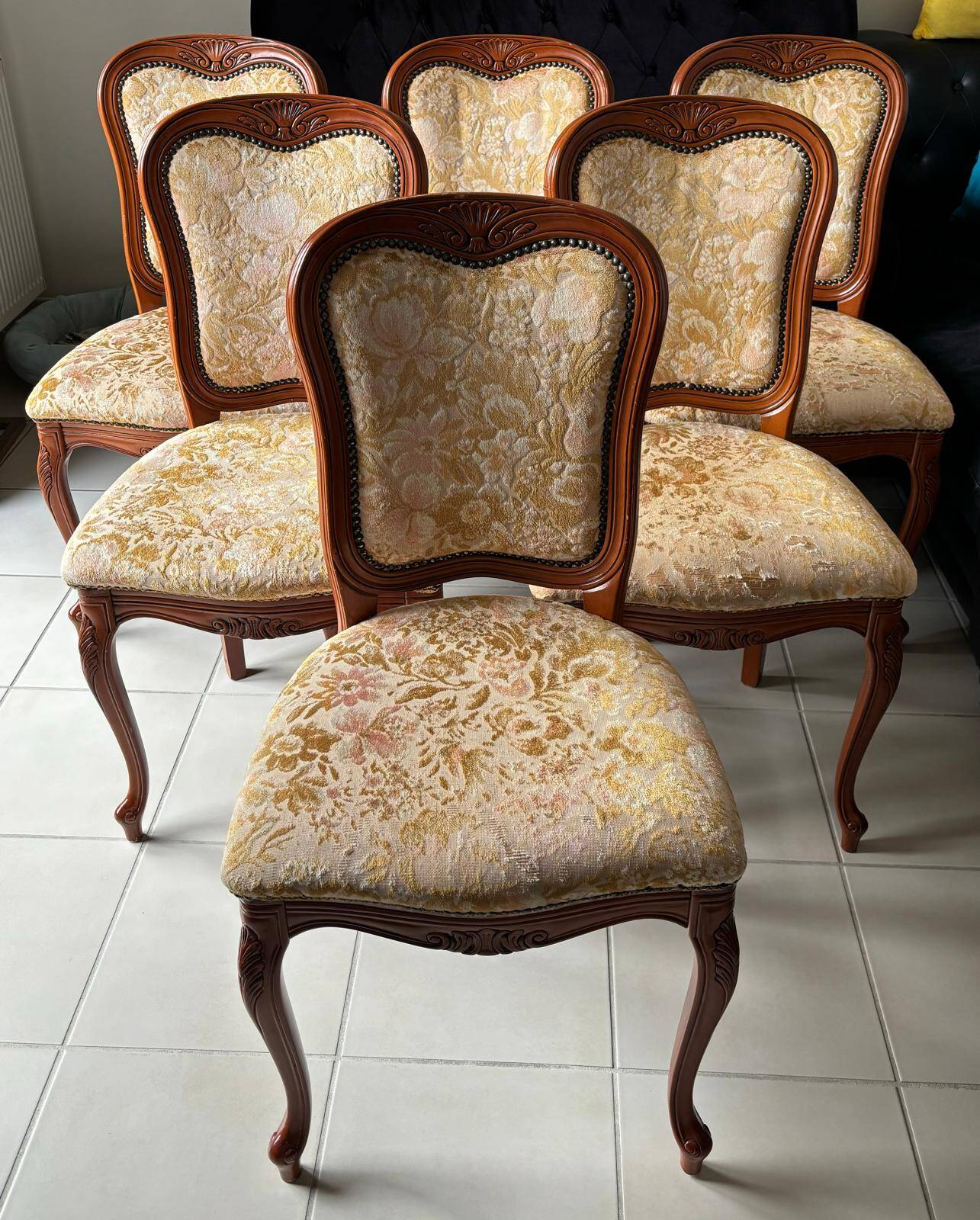 6 Louis XV style chairs