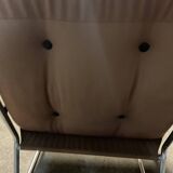 Vintage IKEA velvet low armchair