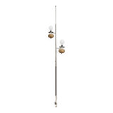Rare double voltage lamp, cork spheres, Germany 60s