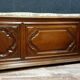 bench footboard louis XIII Bourguignon in solid walnut