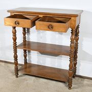 Sideboard at waist height, oak console, Louis Philippe style, 2nd part of the 19th century.