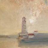 Tableau ancien , Marine signée André Cartayrade (1921-2016)