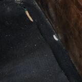 Very comfortable vintage cow leather armchair with beautiful colours