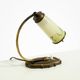 Beautiful, rare brass table lamp with glass shade | 1940s