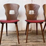Set of 4 Gentiane bistro chairs by Baumann