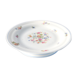 Flowered porcelain compotier