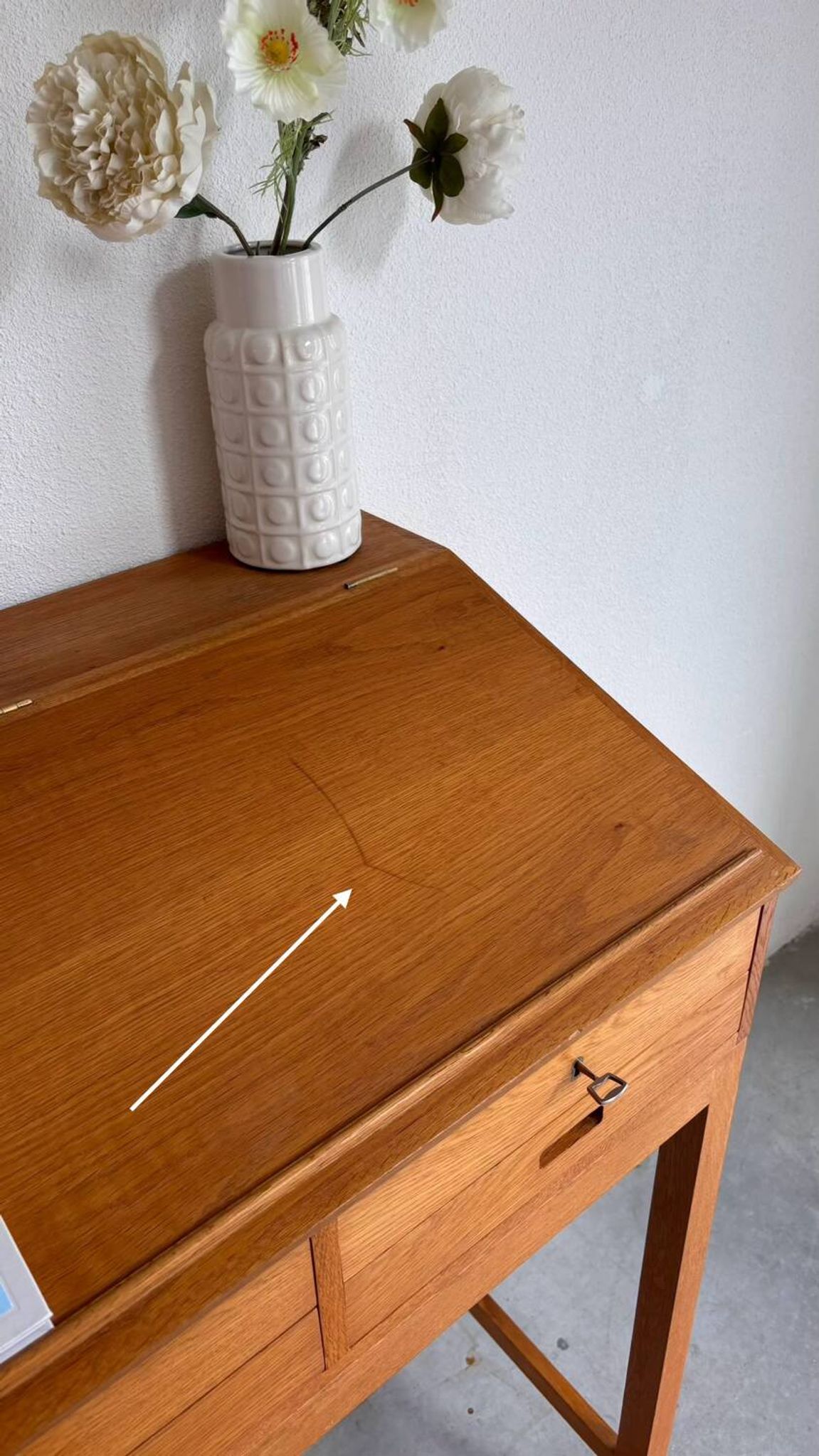Vintage lectern desk oak