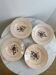Set of 4 deep plates Sarreguemines Hand-painted