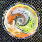 Blown glass fruit bowl