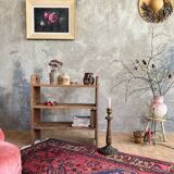 Brutalist oak shelf