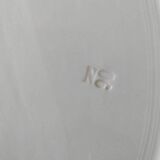 Oval dish Digoin Sarreguemines powder pink