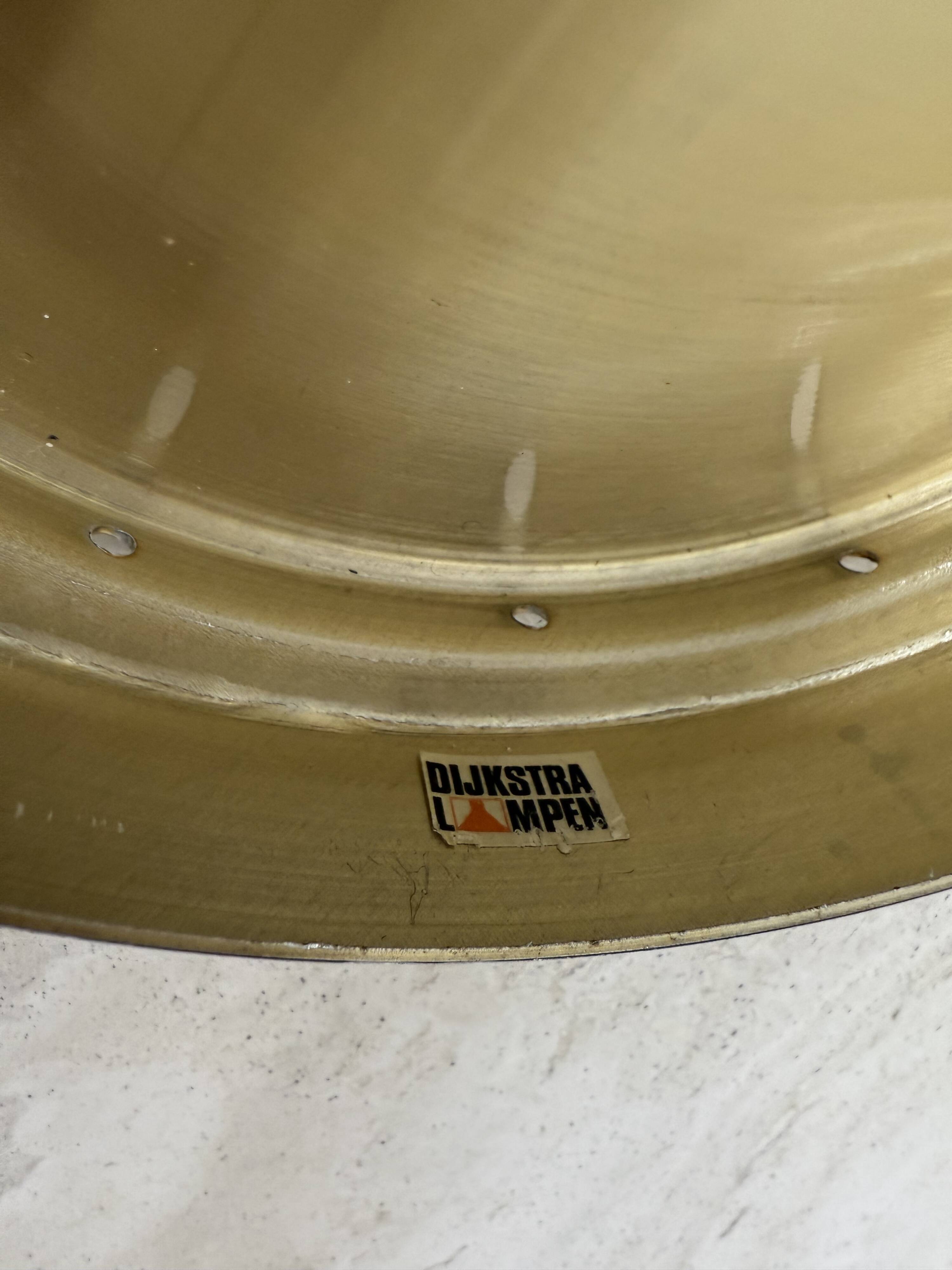 Plafonnier en verre Dijkstra du milieu du siècle, Space Age, années 1970