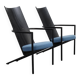 Paire de fauteuils postmodernes, années 1980