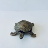 Brass turtle ashtray