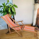 Folding chair known as a sun lounger from the early 20th century