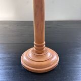 Blond wooden candle holder
