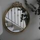 Vintage English brass mirror mid-20th century