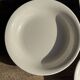 Set of 5 thick white deep plates, no brand, D21.5.