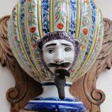 Wall fountain in Quimper earthenware