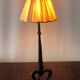 Lampe brutaliste en fer forgé des années 50