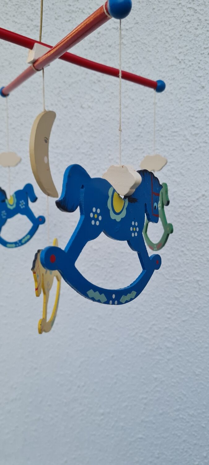 Vintage wooden mobile