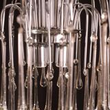 Lady Isabelle Murano Chandelier White Drops, 1980s