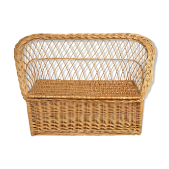 Rattan toy chest