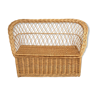 Rattan toy chest