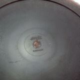 Orange and brown plastic compartmentalized appetizer tray - Emsa W. Germany - vintage 70s