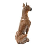Vintage Italian design hand painted ceramic dog