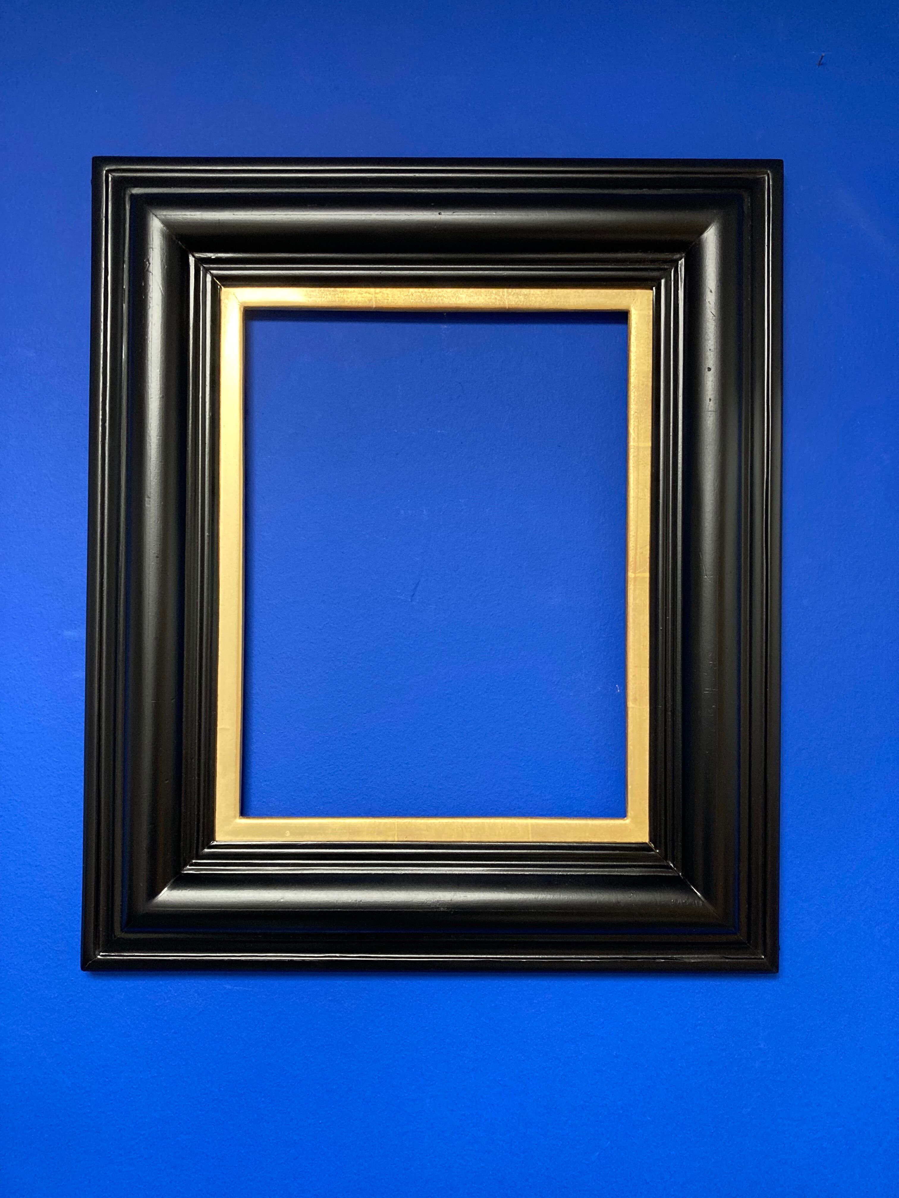 Black frame and vintage gold