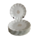 6 porcelain plates Limoges Giraud Brousseau