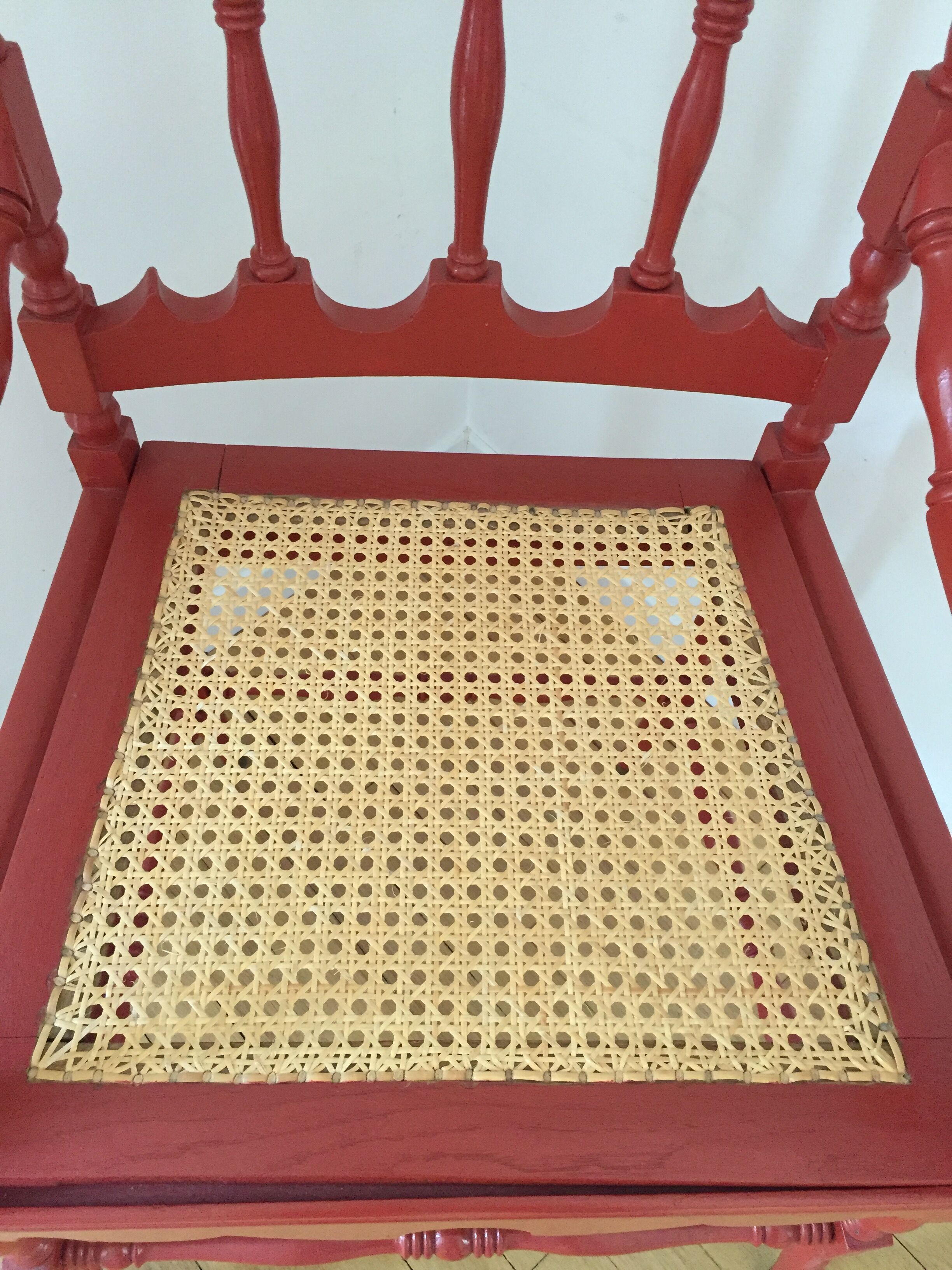 Red chinese chair