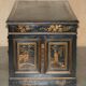 Chinese Bureau Chinoiserie 19th Century Napoleonic Leather