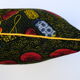 African wax fabric square with 40 X 40 trim and Removable cushion