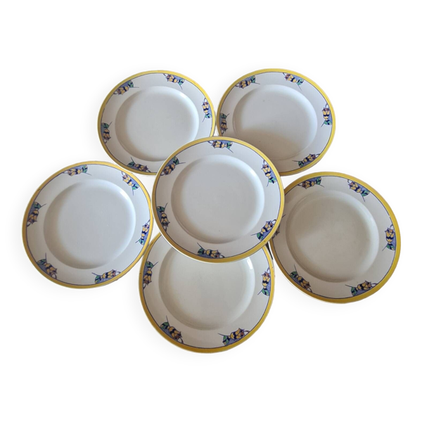 Assiettes plates Boch Frères La Louvière