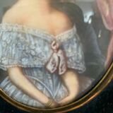 Miniature portrait of a young woman XX century