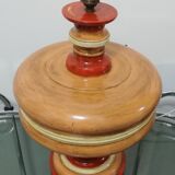 Ceramic lamp wood effect