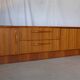 Vintage Scandinavian teak bass row