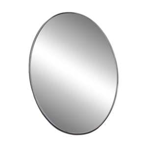 Grand miroir métal chromé - italie 1970s